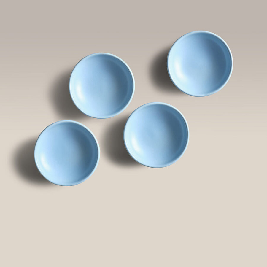 Small Ceramic Dip Dishes - Multiuse Sauce Condiment Bowls for Salads Pasta Soup Snacks and Sides
