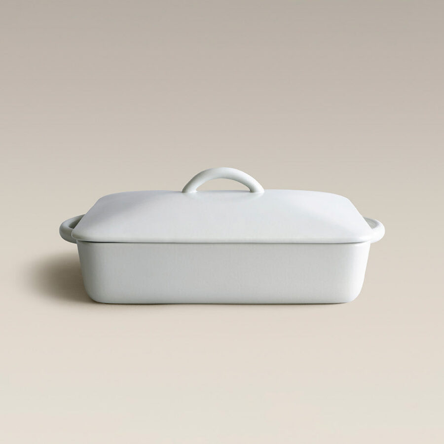 Rectangular Ceramic Baker - Oven Safe Lasagna Casserole Dish for Oven Baking Roasting and Table Serving