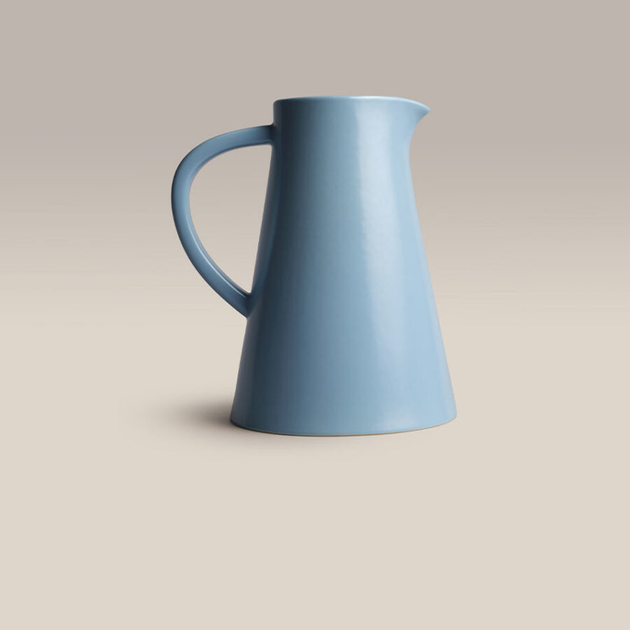 Classic Ceramic Pitcher - Tall 72 oz Drink and Flower Jug