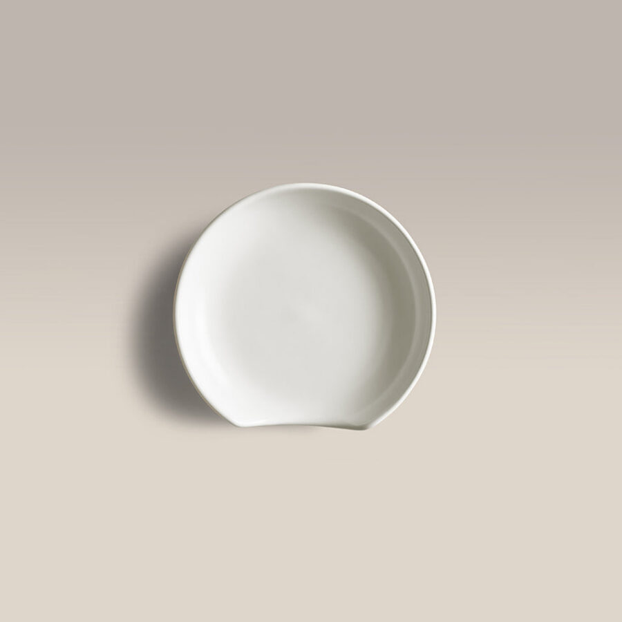Smooth Ceramic Spoon Rest - Countertop Cooking Utensil Holder for Stove Top Cooking and Countertop Protection
